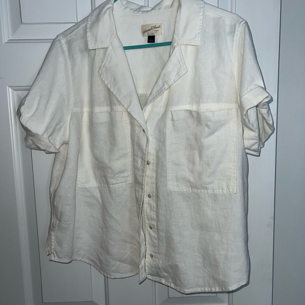 Universal Thread Cream Collared Shirt